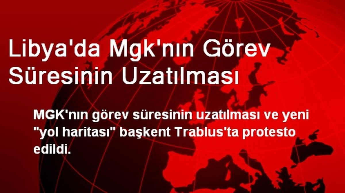 Yol Haritası Trablus\'ta Protesto Edildi