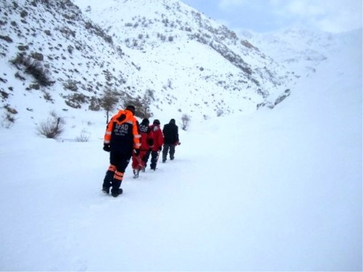 İran uyruklu 4 kişinin çığ altında kalması-