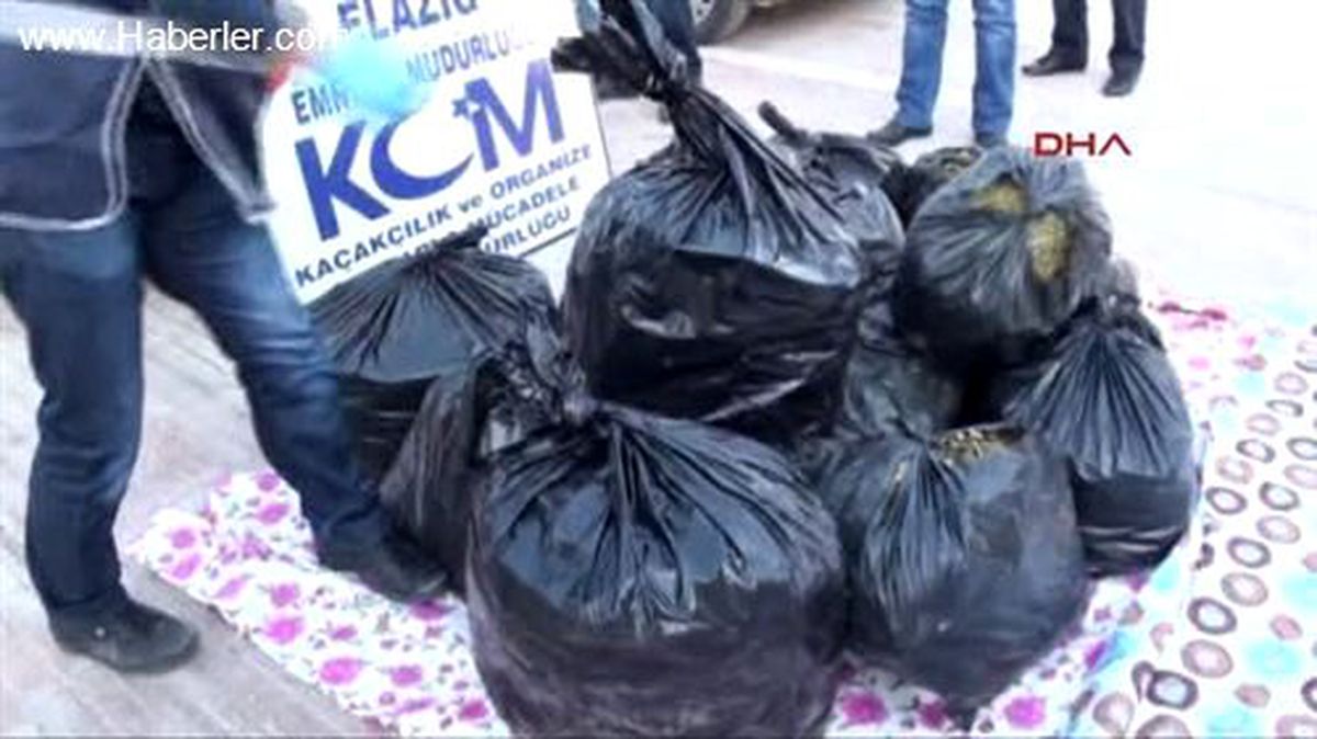 Elazığ\'da 160 Kilo Esrar Ele Geçirildi