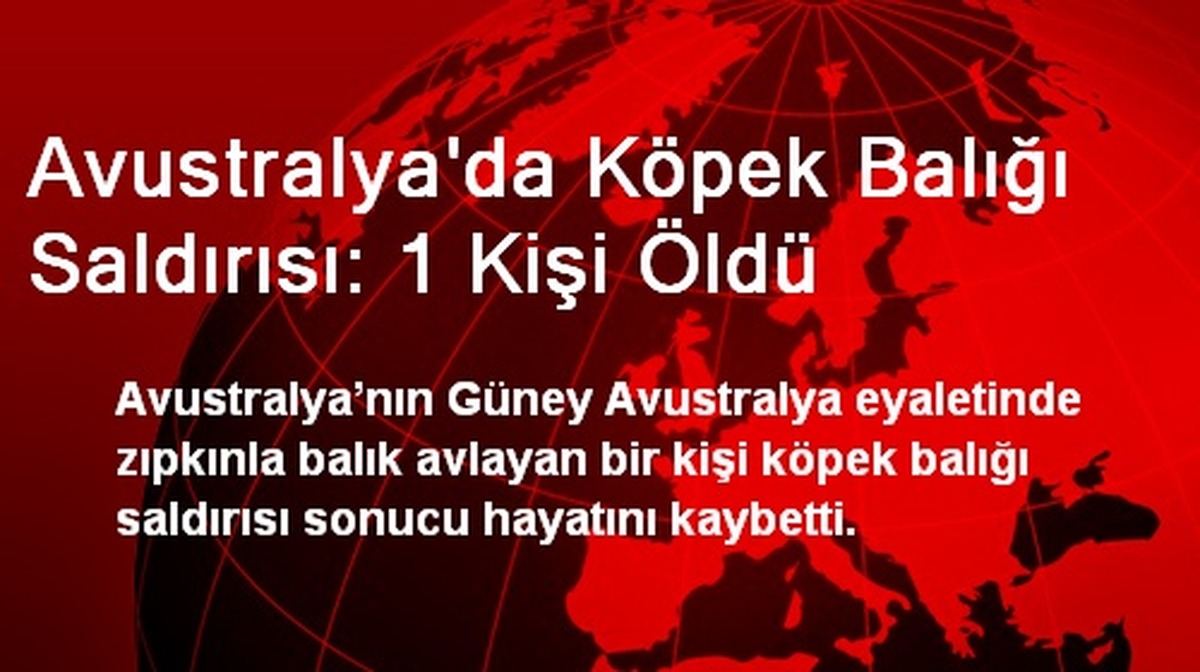 Avustralya\'da Köpek Balığı Saldırısı: 1 Kişi Öldü