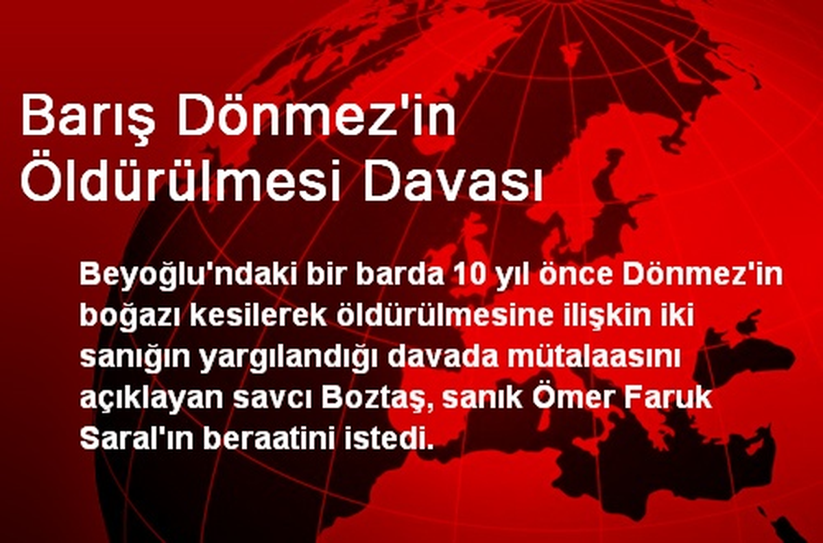 Barış Dönmez\'in Öldürülmesi Davası