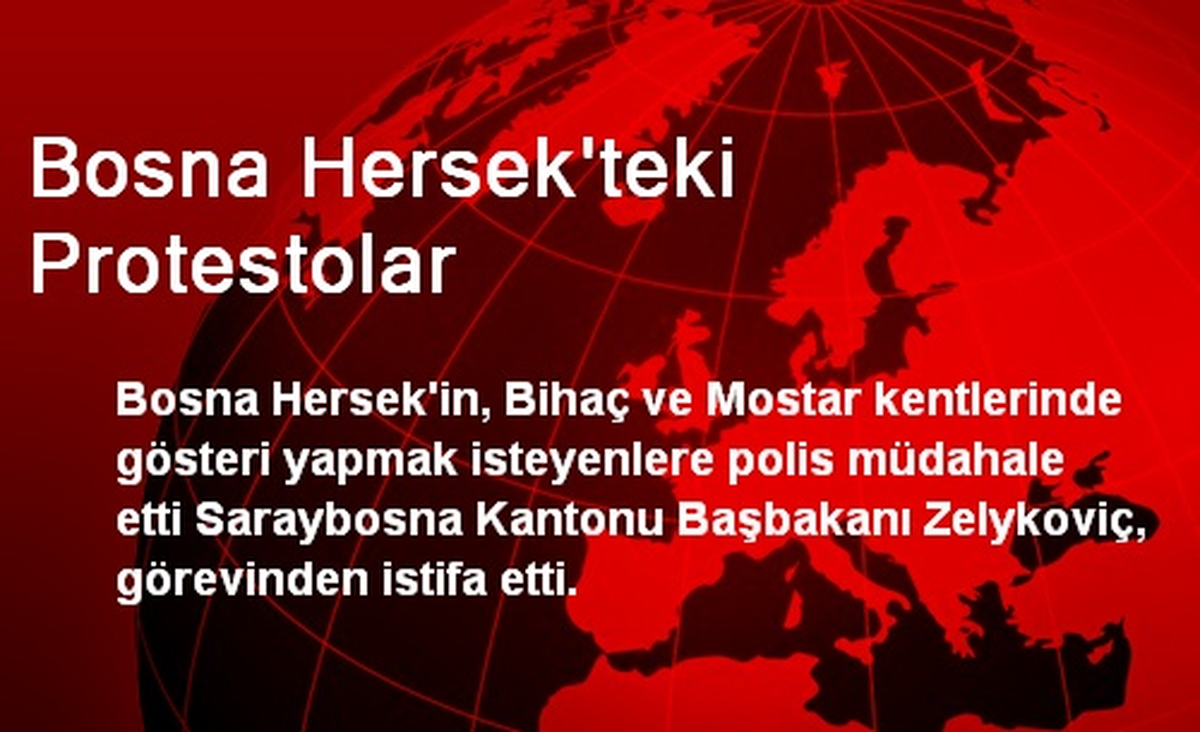 Bosna Hersek\'teki Protestolar