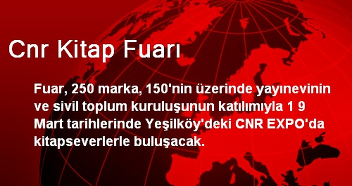 Cnr Kitap Fuarı