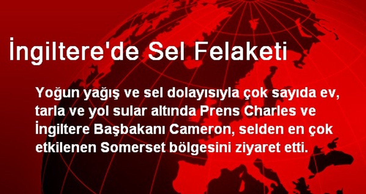 İngiltere\'de Sel Felaketi