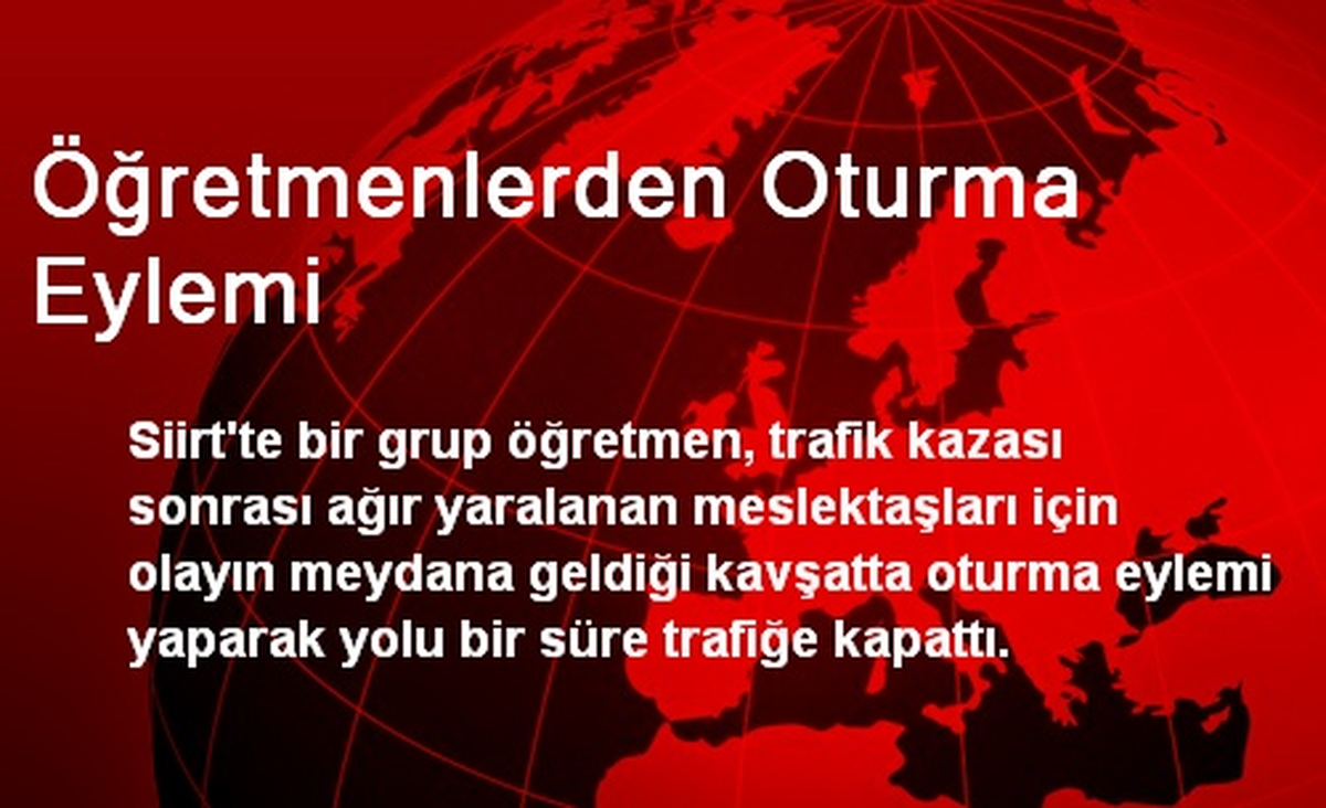 Öğretmenlerden Oturma Eylemi