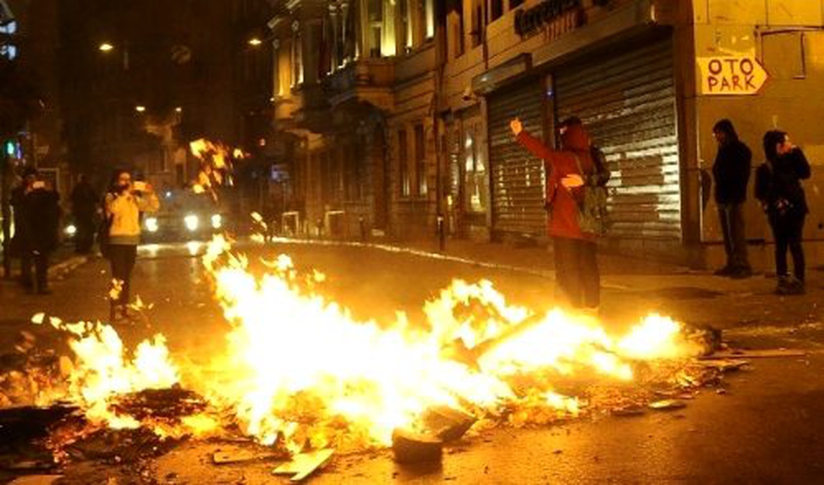 Taksim\'de Polis Müdahalesi