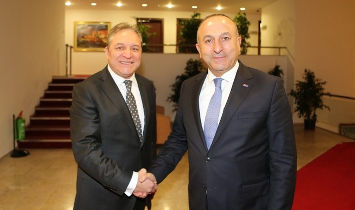 TÜRMOB Genel Başkanı Sanlı, Bakan Çavuşoğlu\'nu Ziyaret Etti