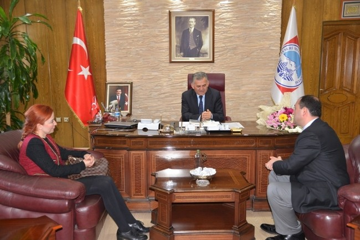 Türsab Heyeti ve AK Parti Melikgazi Gençlik Kolları Üyeleri Melikgazi\'de