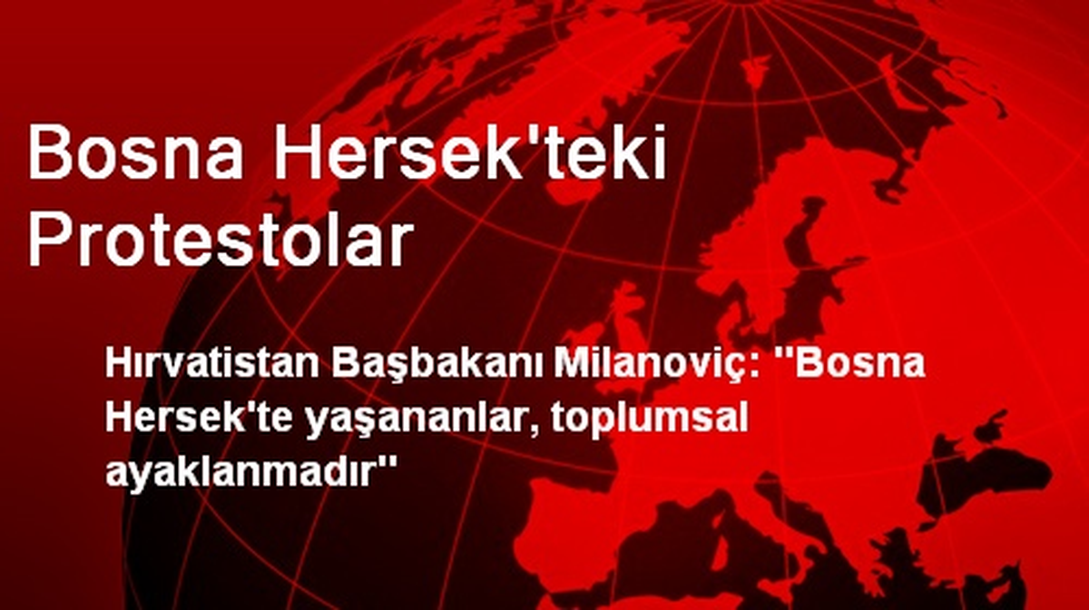 Bosna Hersek\'teki Protestolar