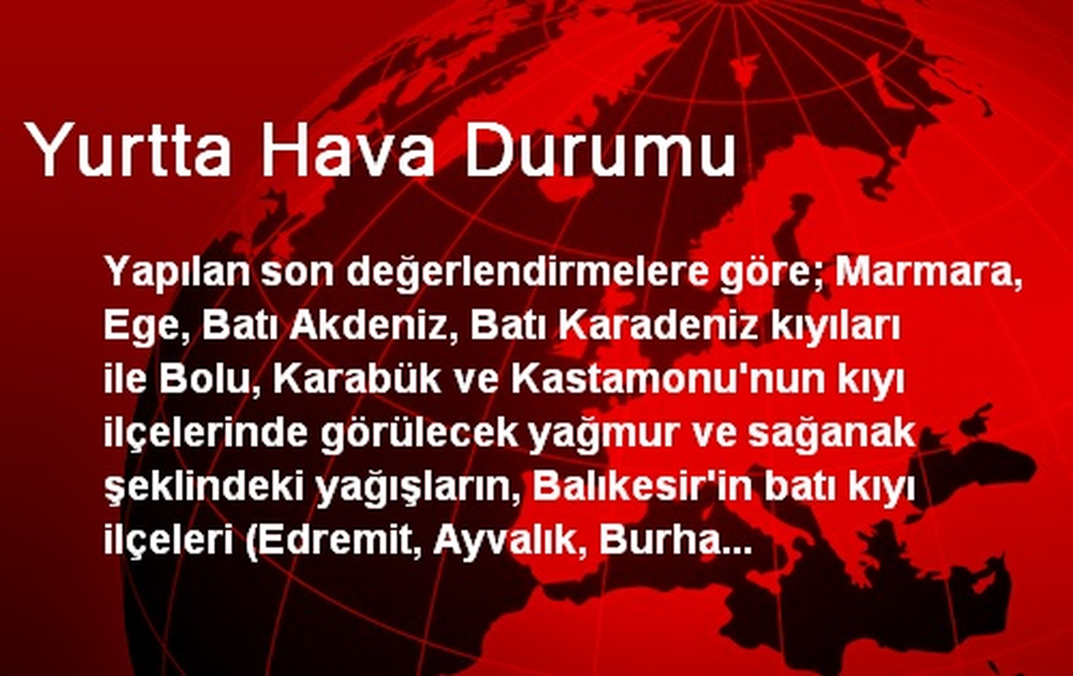 Yurtta Hava Durumu