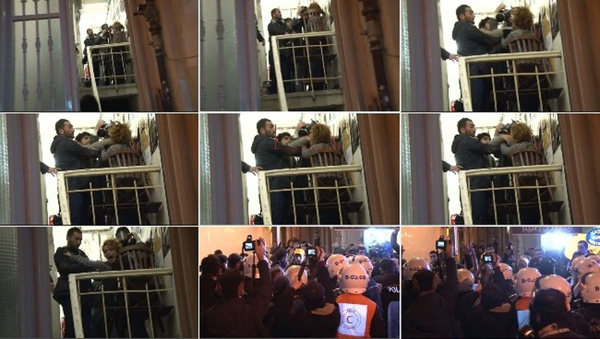 Özel Haber) Kadın Eylemciye Polis Tokadı Görüntülendi