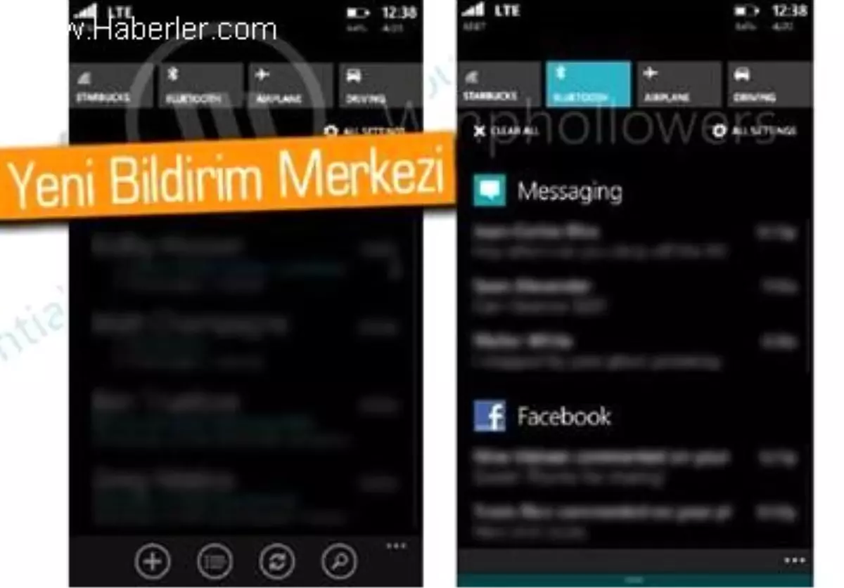 Windows Phone 8.1\'in Yeni Ekran Görüntüleri Sızdı