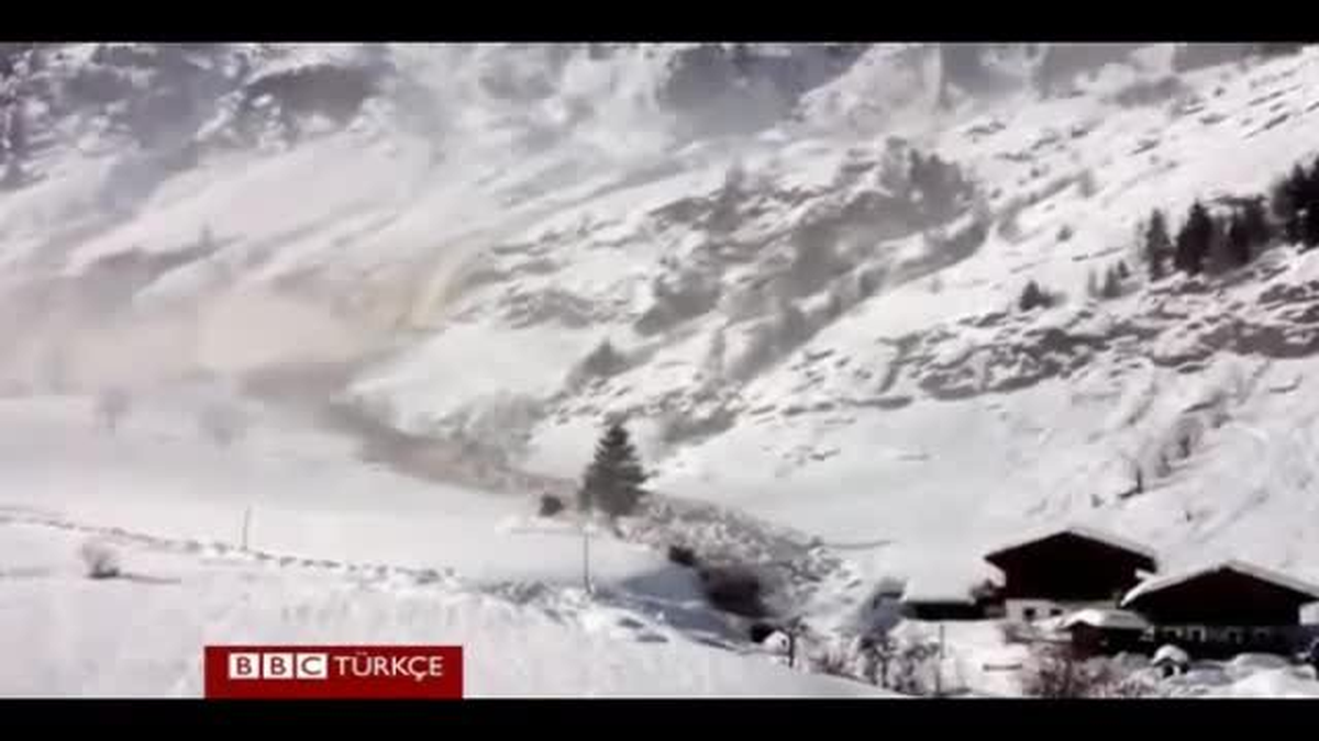 Çığın Düşüşü Dakika Dakika Kaydedildi