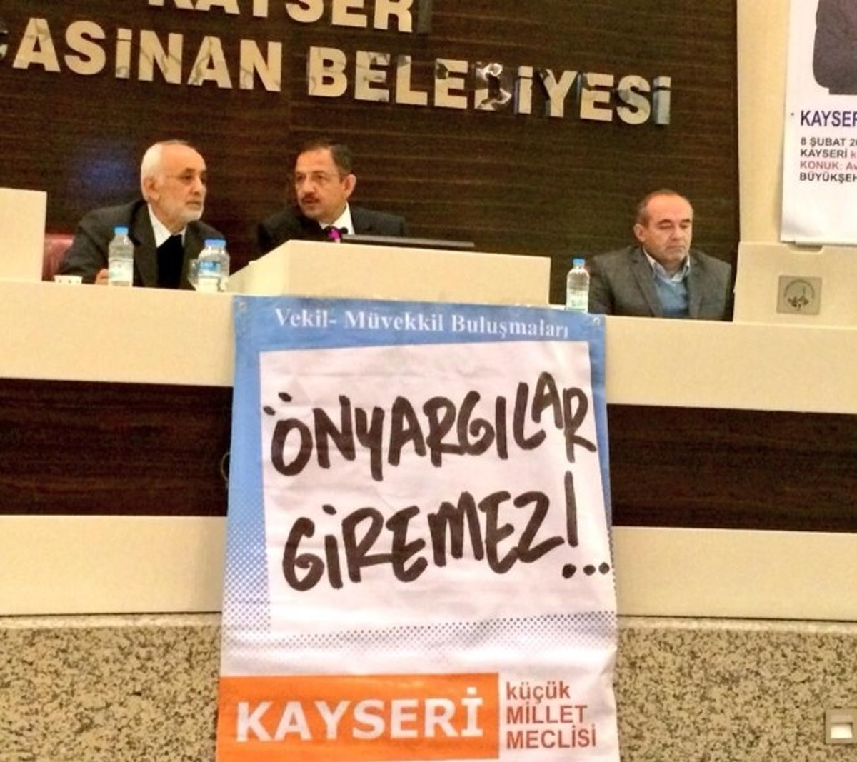 Kayseri Küçük Millet Meclisi, Özhaseki\'yi Konuk Etti