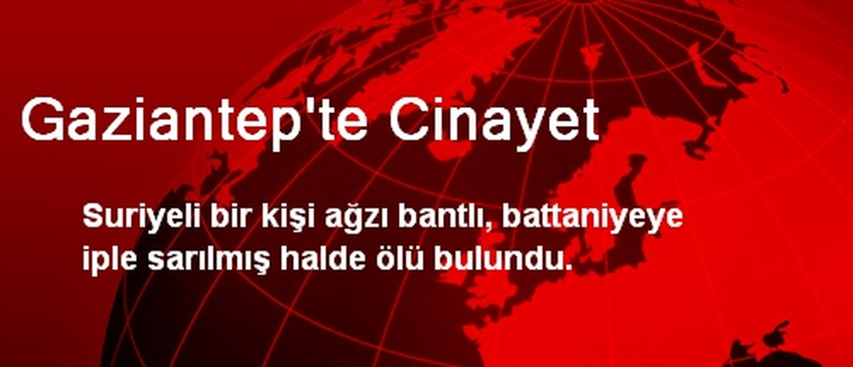 Gaziantep\'te Cinayet