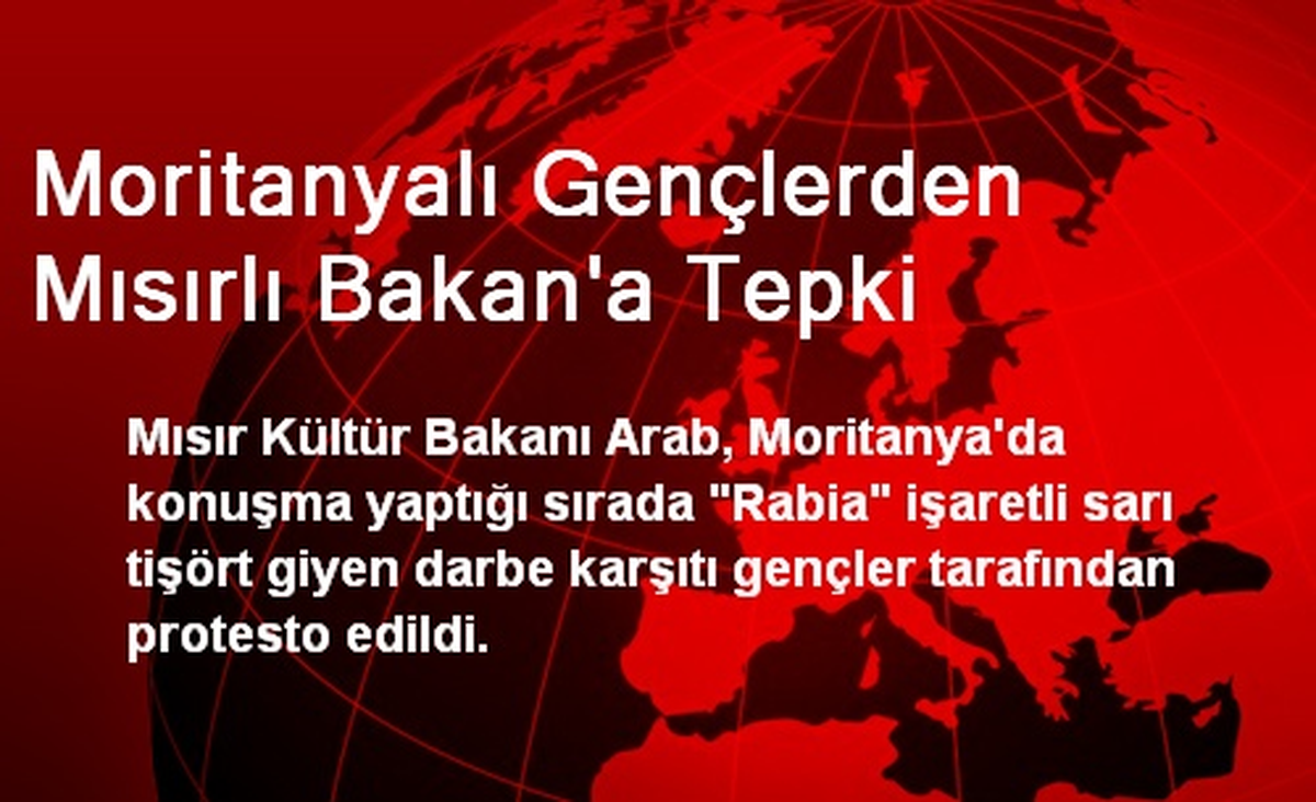 Moritanyalı Gençlerden Mısırlı Bakan\'a Tepki