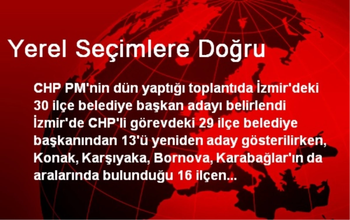 Yerel Seçimlere Doğru