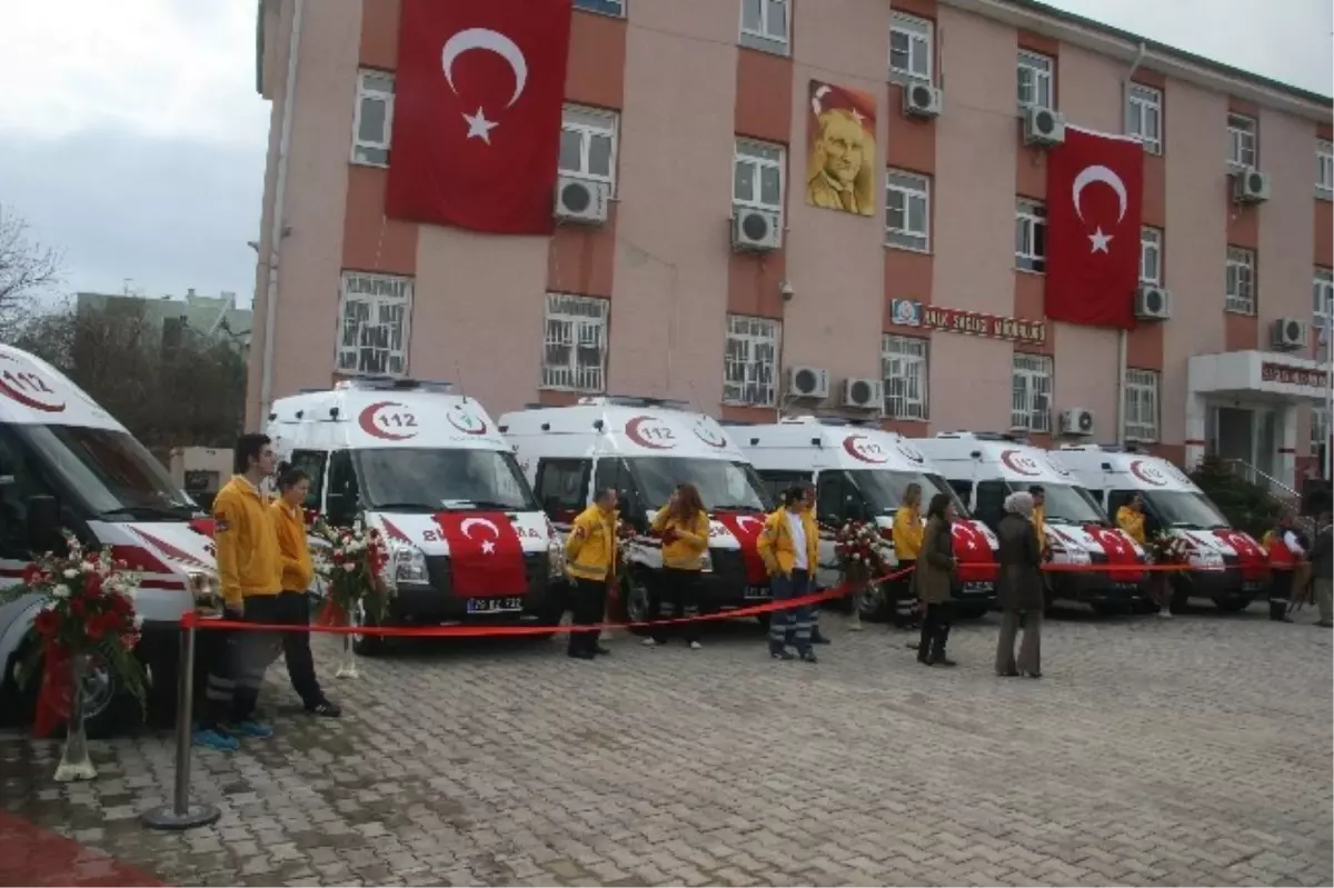 Sağlık Bakanlığı Tarafından Gönderilen 6 Adet Ambulans Devreye Alındı