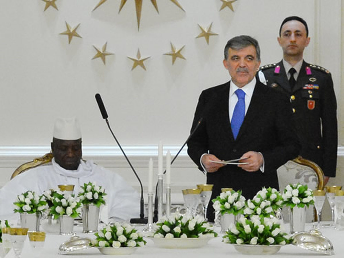 Cumhurbaşkanı Gül, Gambiya Cumhurbaşkanı Jammeh Onuruna Yemek Verdi