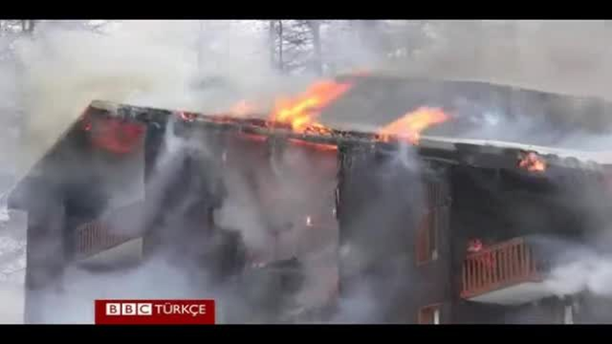 Fransa\'da Kayak Merkezinde Yangın
