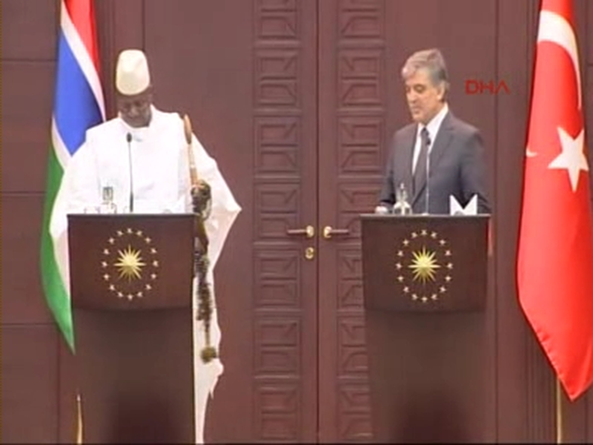 Gül - Jammeh Ortak Basın Toplantısı