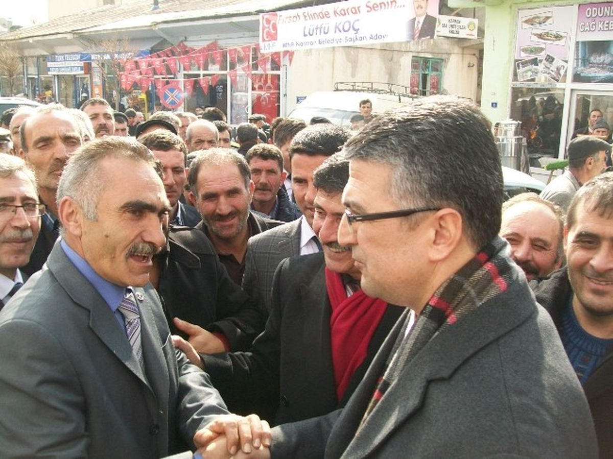 MHP Erzurum Büyükşehir Belediye Başkan Adayı Aydın, Narman\'da Ziyaretlerde Bulundu