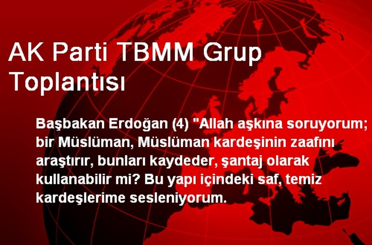 AK Parti TBMM Grup Toplantısı