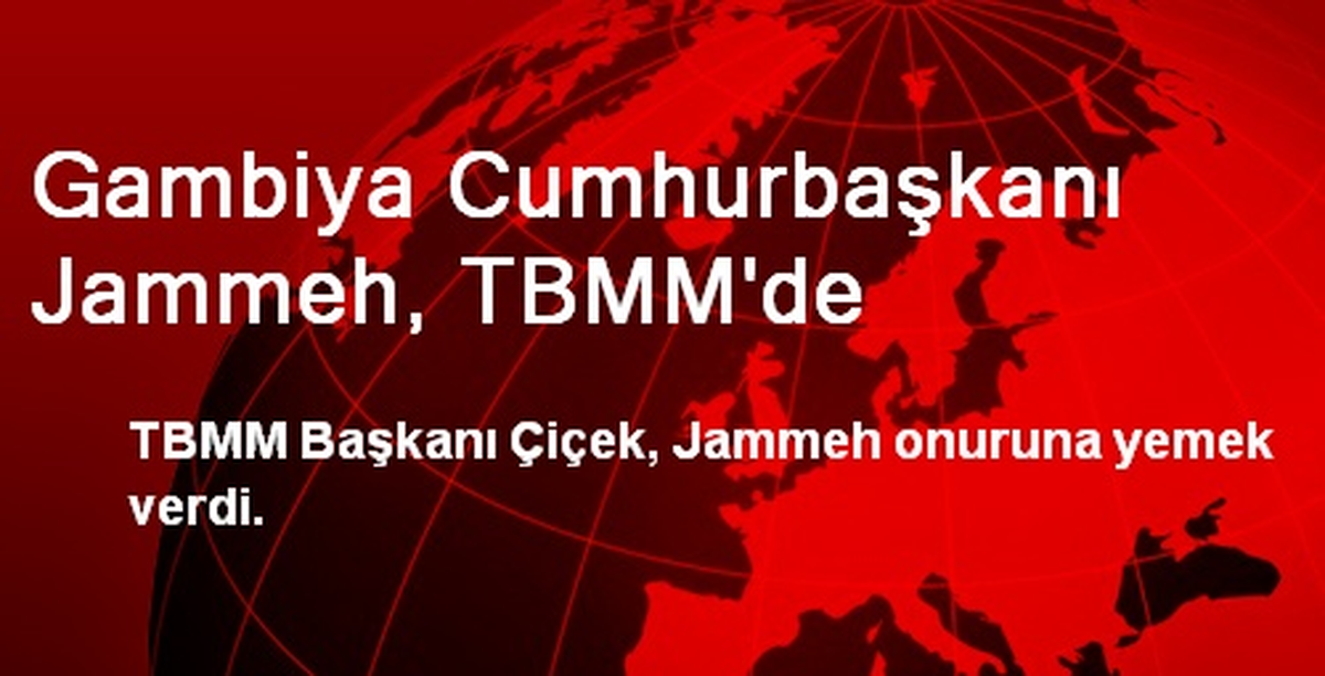 Gambiya Cumhurbaşkanı Jammeh, TBMM\'de