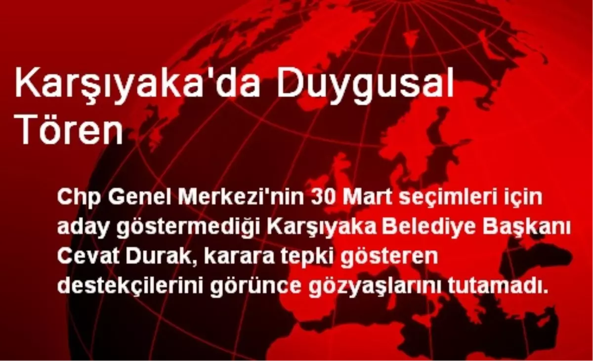 Karşıyaka\'da Duygusal Tören