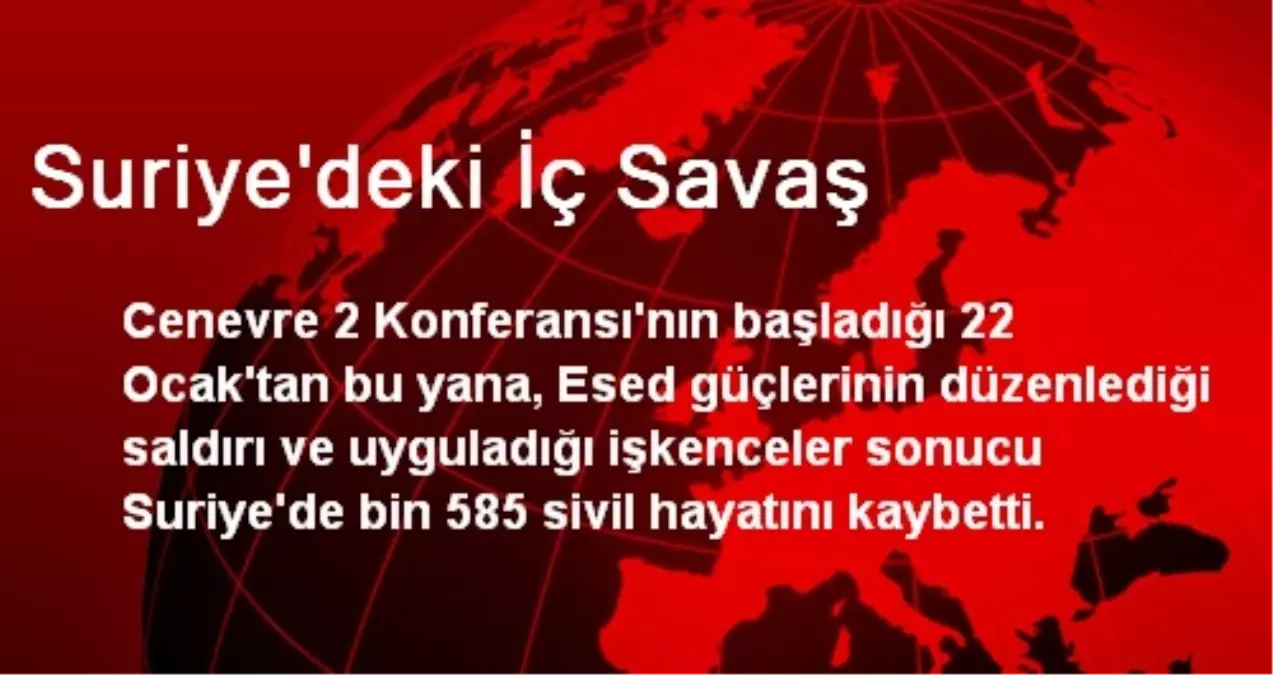 Suriye\'deki İç Savaş