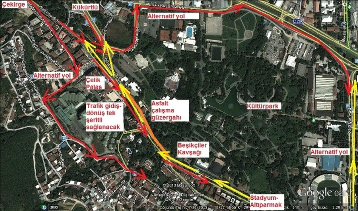 Çekirge Caddesi\'nde Trafik Düzenlemesi