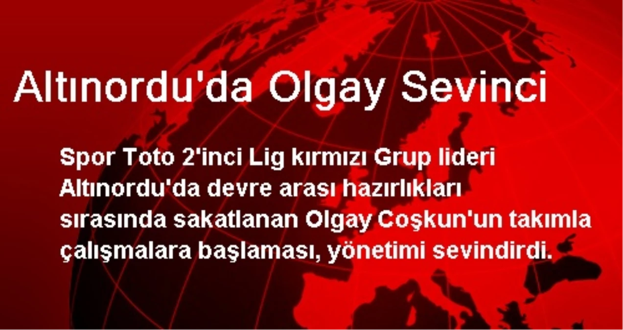 Altınordu\'da Olgay Sevinci