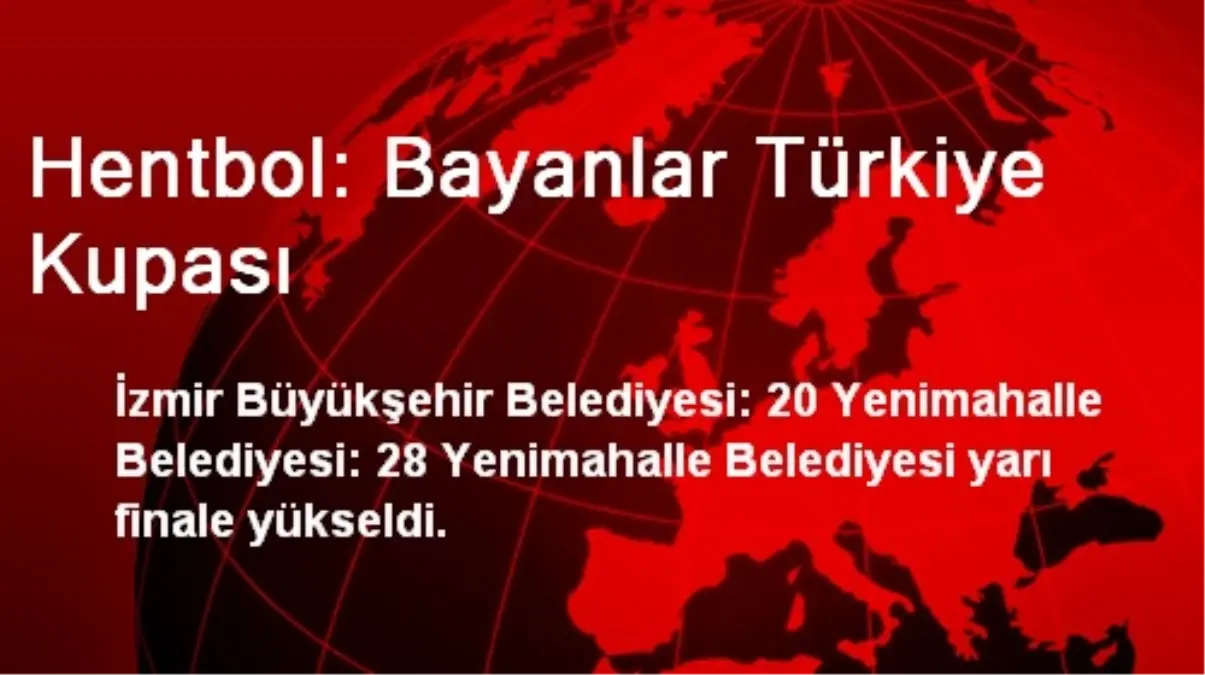 Hentbol: Bayanlar Türkiye Kupası