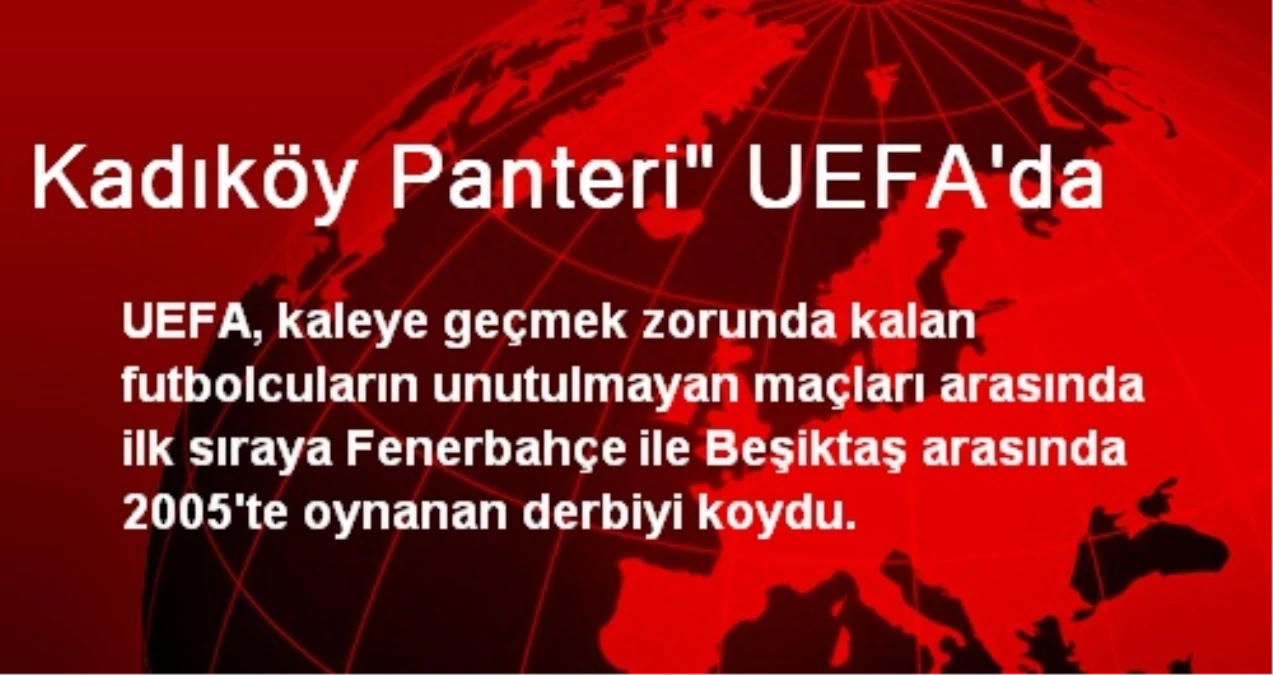 Kadıköy Panteri" UEFA\'da