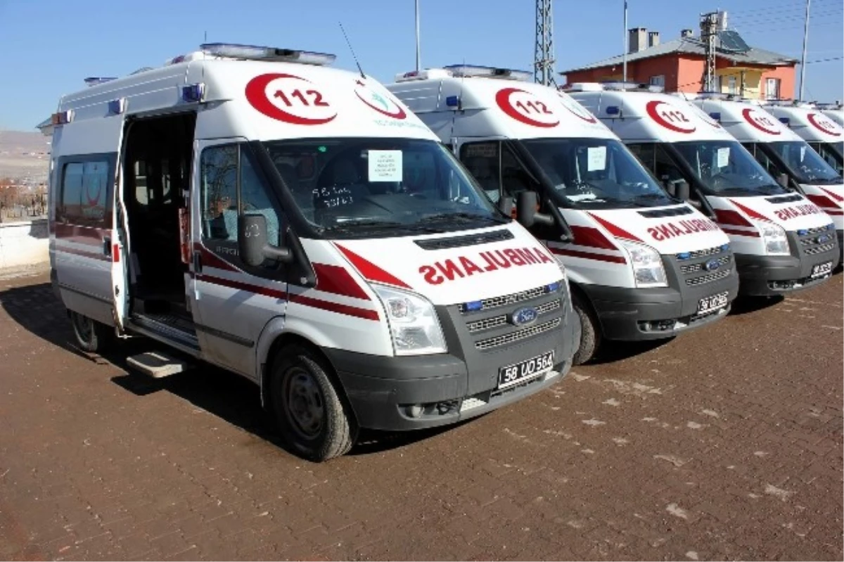 Sivas\'a 6 Yeni Ambulans Takviyesi