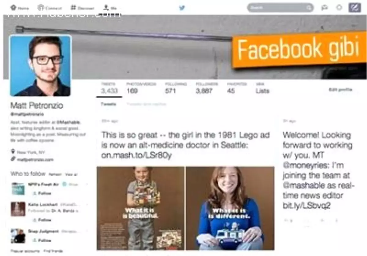 Twitter\'ın Yeni Tasarımı Facebook Gibi Olabilir