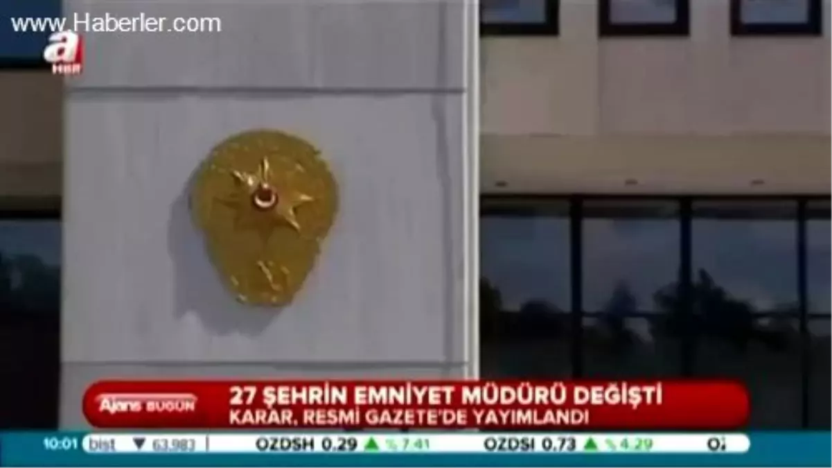 27 İlin Emniyet Müdürü Değişti