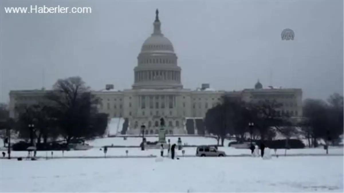 Washington\'da Kar Fırtınası Hayatı Felç Etti