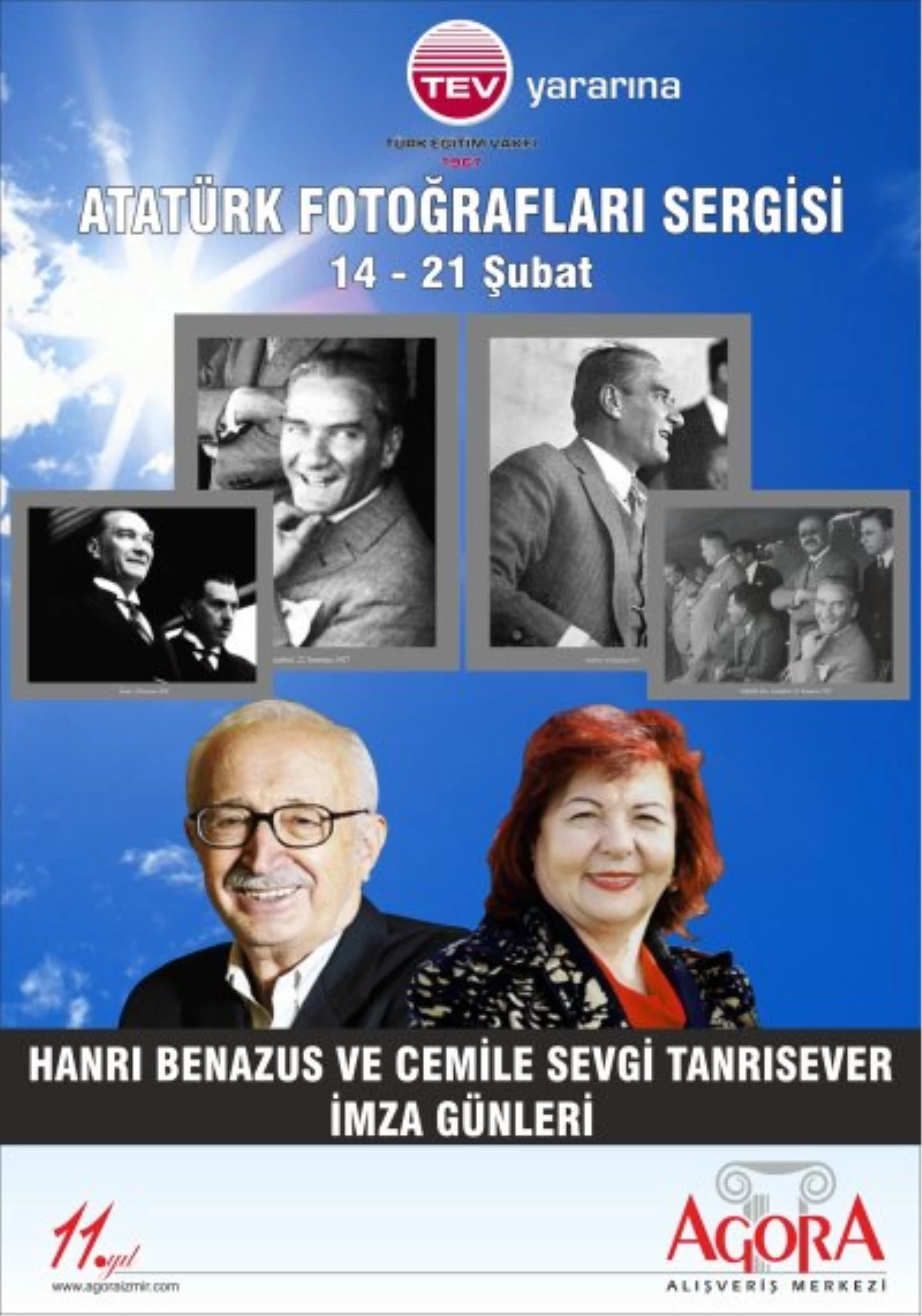 Atatürk\'ün En Özel Fotoğrafları TEV Yararına İzmir Agora AVM\'de