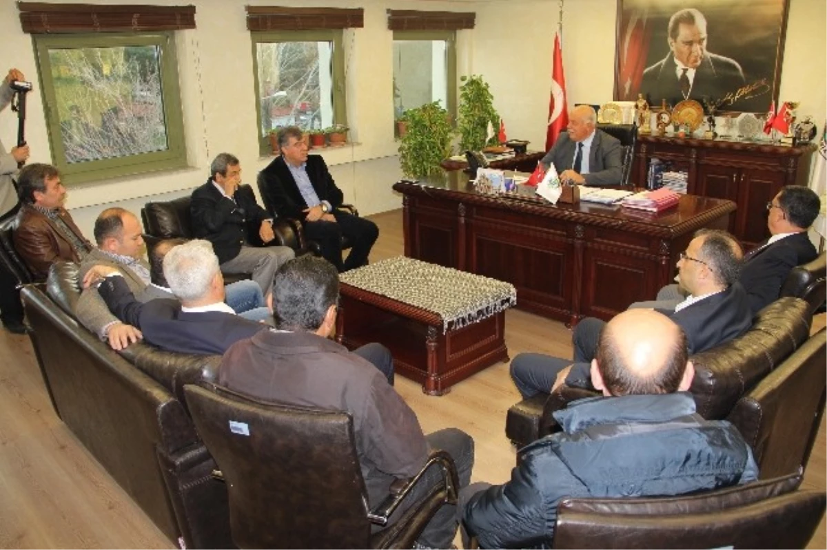 CHP İl Başkanı Ali Engin\'den Başkan Çiçek\'e Ziyaret