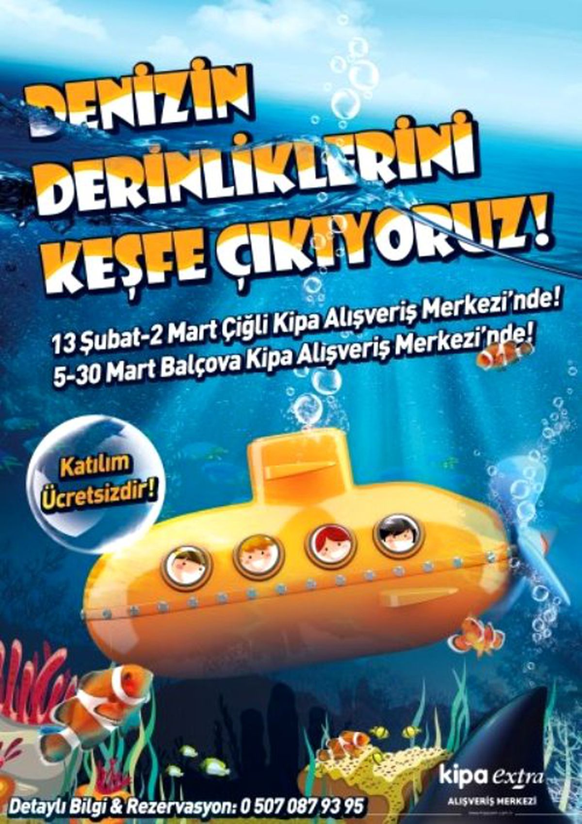 Çocuklar Kipa\'da Denizin Derinliklerini Keşfediyor