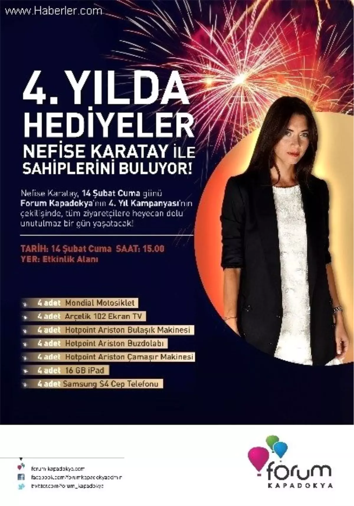 Forum Kapadokya'da Sevgililer Günü'nde Çifte Mutluluk