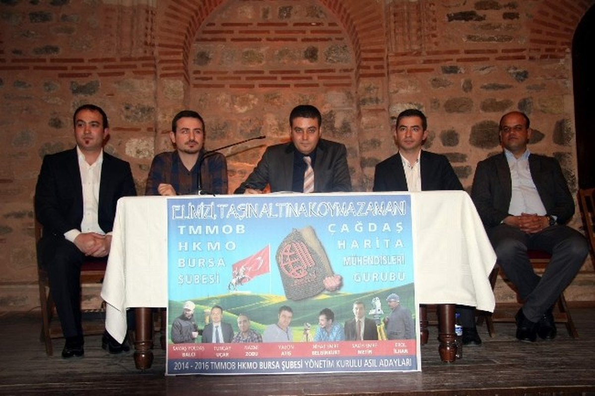Harita Mühendisleri Odası\'nda Çağdaş Mühendisler Grubu Adaylığını Açıkladı