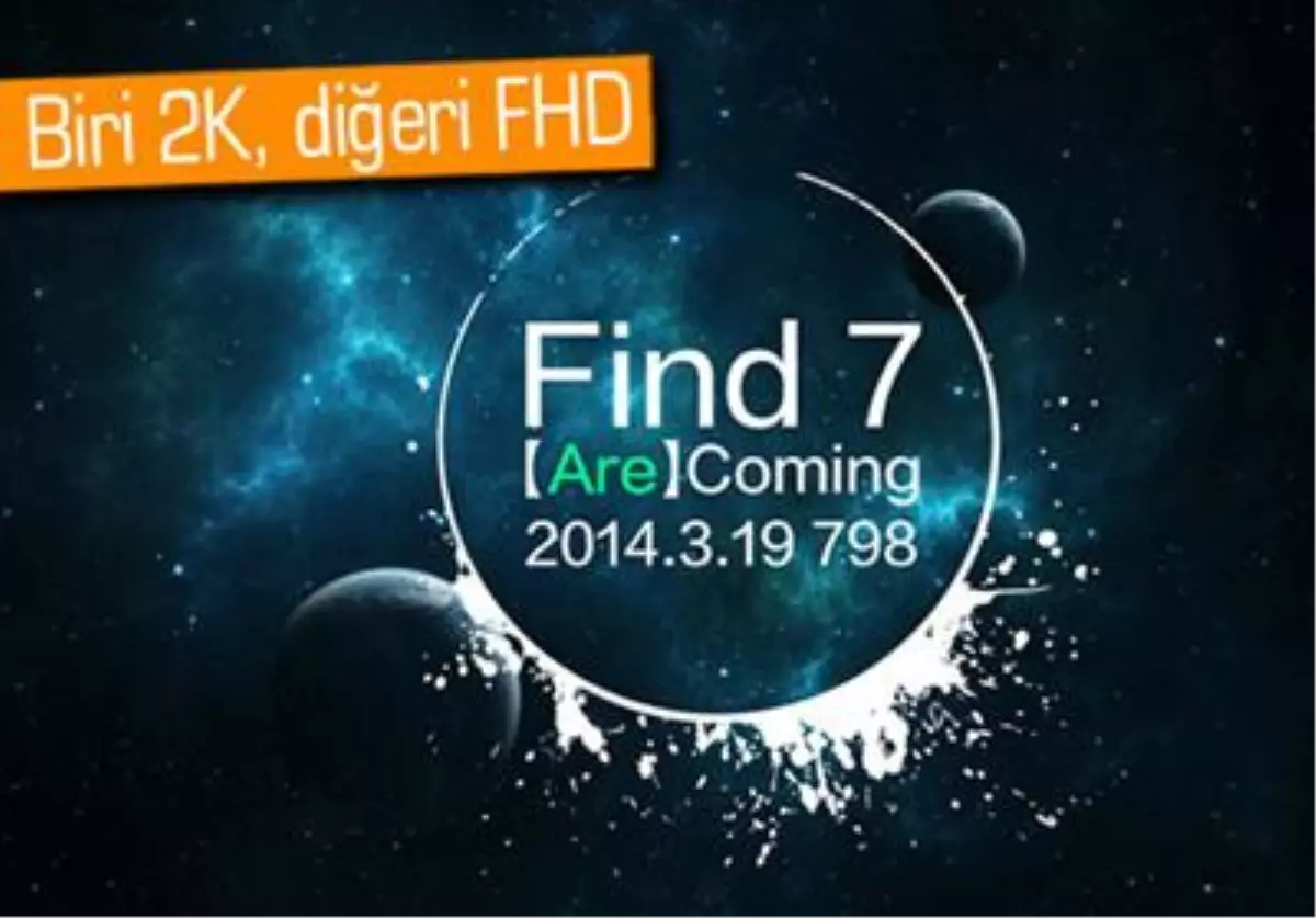 Oppo Find 7 İki Farklı Versiyon ile Geliyor