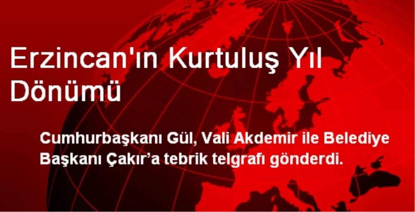 Erzincan\'ın Kurtuluş Yıl Dönümü