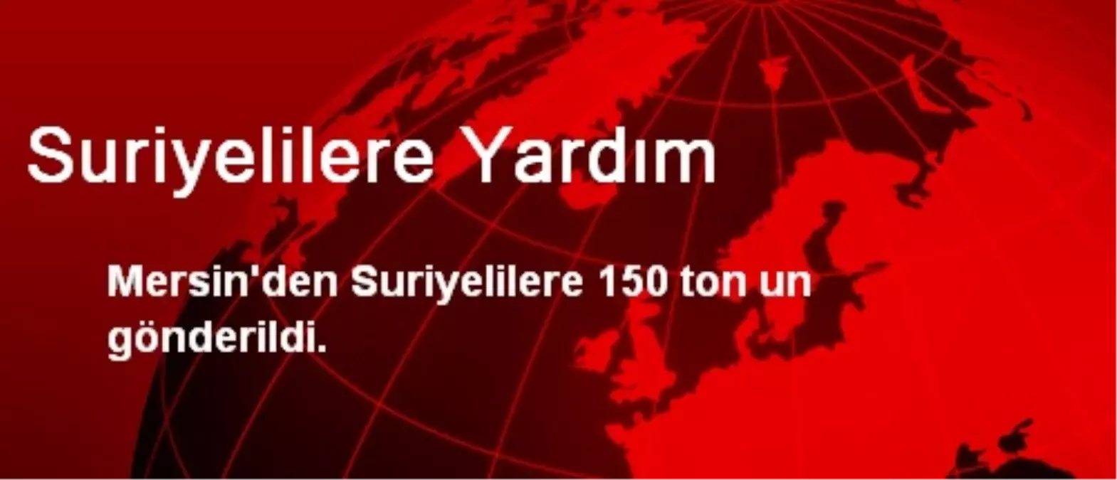 Suriyelilere Yardım