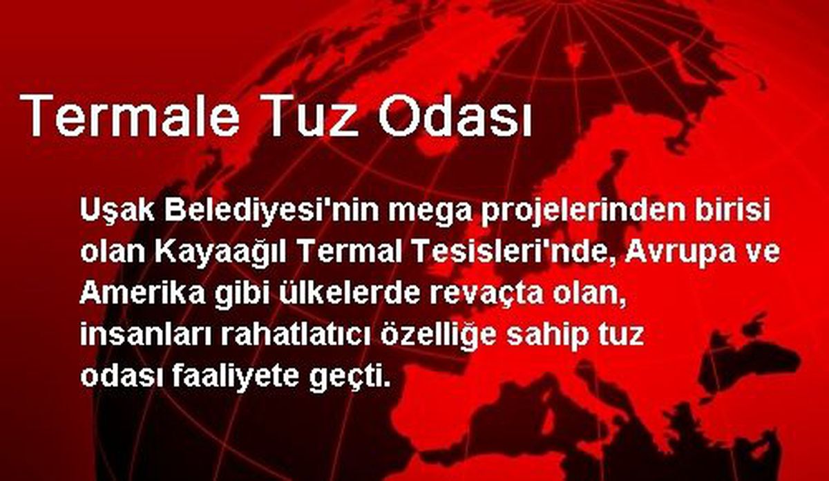 Termale Tuz Odası