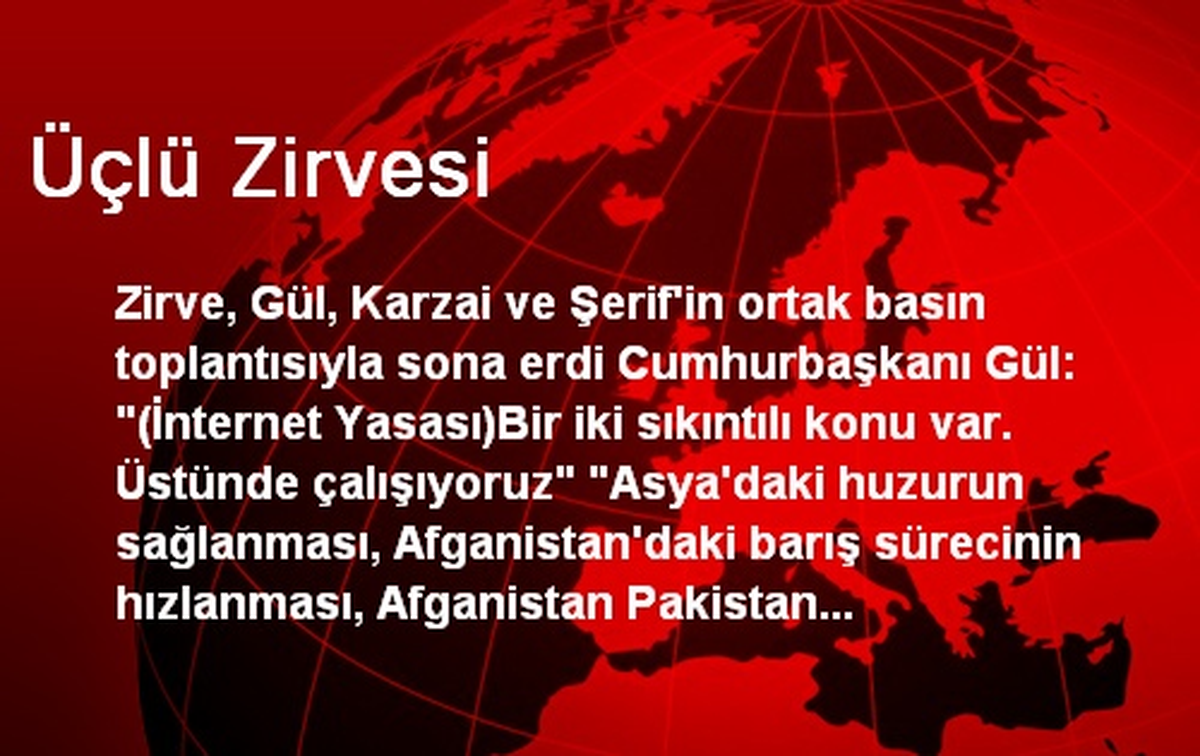 Türkiye-Afganistan-Pakistan Üçlü Zirvesi