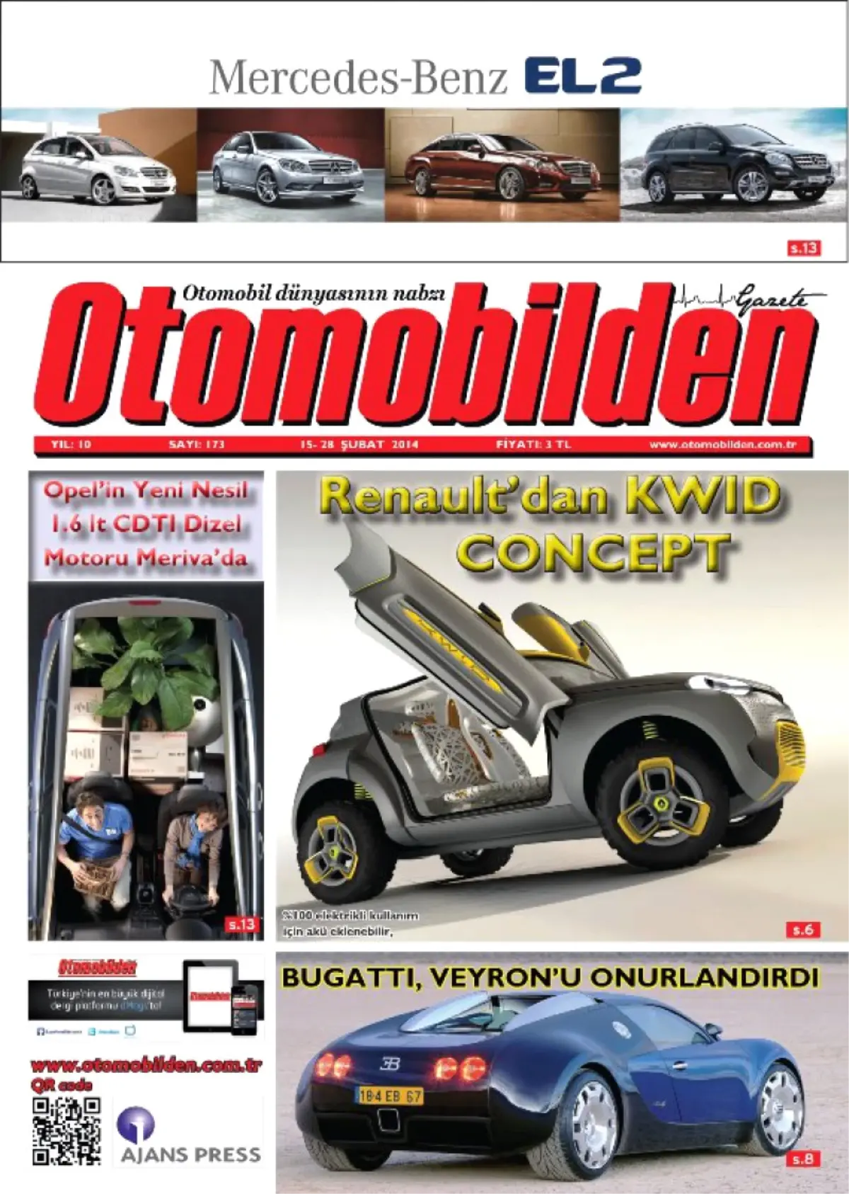 Otomobilden Dergisi 15-28 Şubat Sayısı Yayına Cıktı