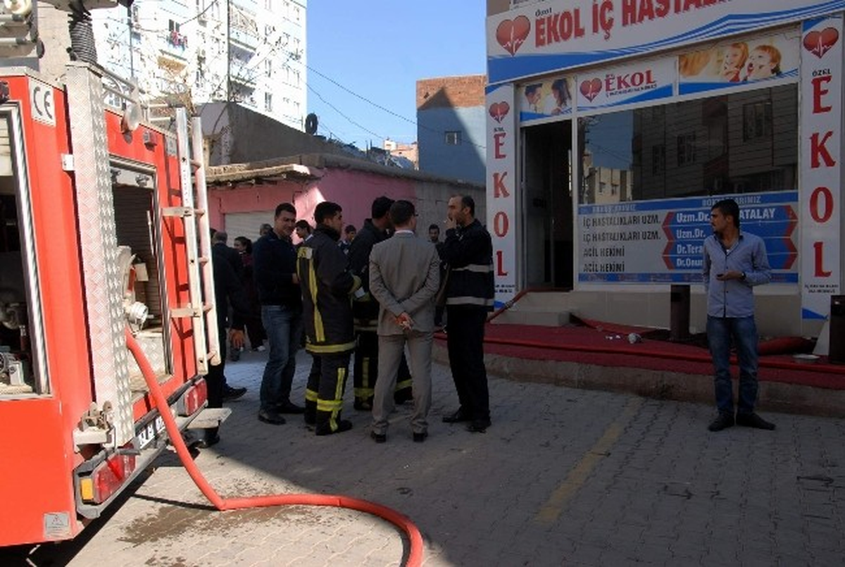Poliklinikte Çıkan Yangın Korkuttu